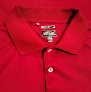Adidas ClimaCool red golf shirt XL